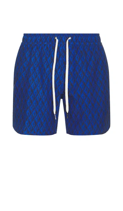 Fair Harbor Anchor Swim Shorts In Blue