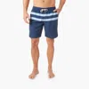 Fair Harbor Anchor Trunk In Light Blue Stripe In Multi
