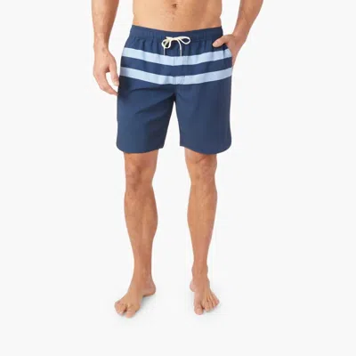 Fair Harbor Anchor Trunk In Light Blue Stripe In Multi