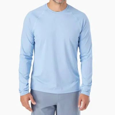 Fair Harbor Anchor Upf 50 Rashguard In Light Blue In Multi