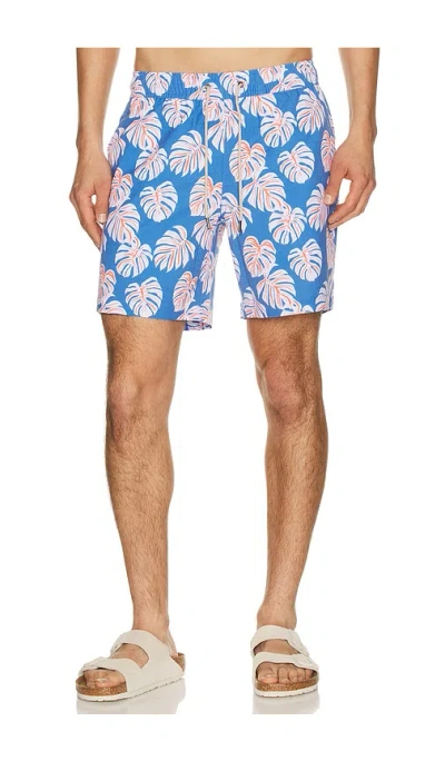 Fair Harbor Bayberry Swim Trunk In Blue