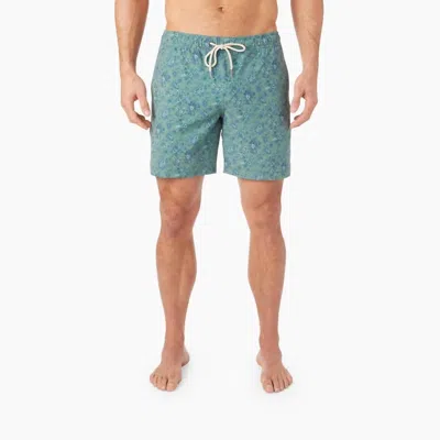 Fair Harbor Bayberry Trunk In Green Mini Floral In Multi