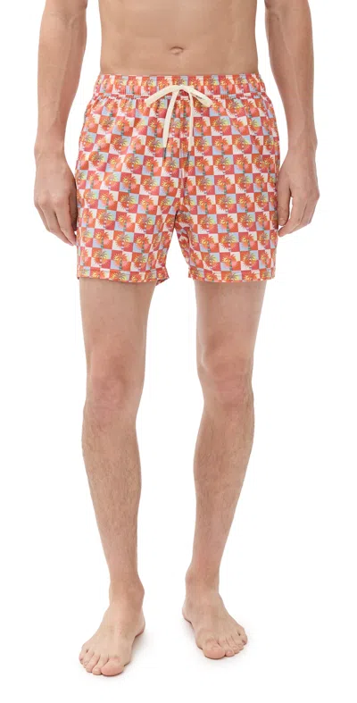 FAIR HARBOR THE BUNGALOW SWIM TRUNKS 5 SUNNY DAZE