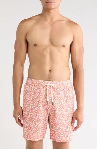 Fair Harbor Cruiser Swim Trunks In Animal Print