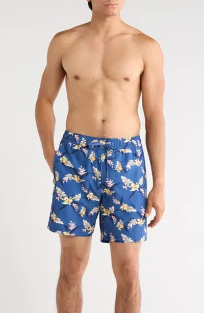 Fair Harbor Cruiser Swim Trunks In Tropical Twilight