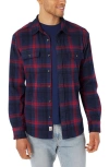 Fair Harbor Dunewood Stretch Flannel Button-up Shirt In Multi