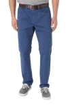 Fair Harbor Horizon Modern Fit Stretch Cotton Blend 5-pocket Pants In Blue