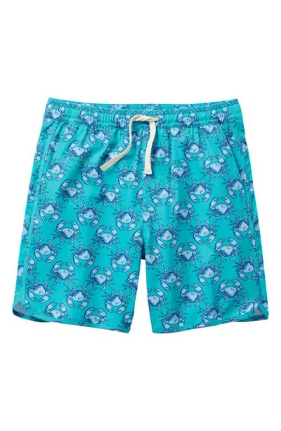 Fair Harbor Kids' Anchor Print Water Repellent Swim Trunks