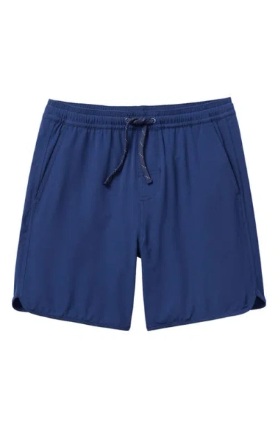 Fair Harbor Kids' Anchor Water Repellent Swim Trunks In Blue