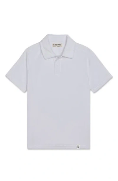 Fair Harbor Kids' Ravello Terry Cloth Polo In White