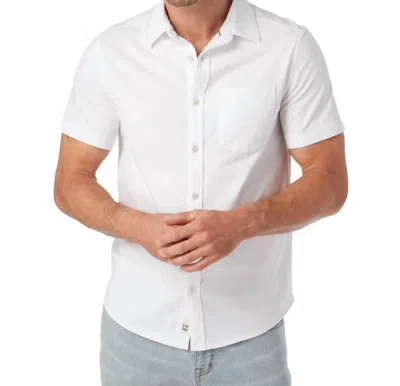 Fair Harbor Men's Saltaire Short Sleeve Top In White