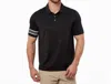 FAIR HARBOR MIDWAY POLO SHIRT IN GREY STRIPE