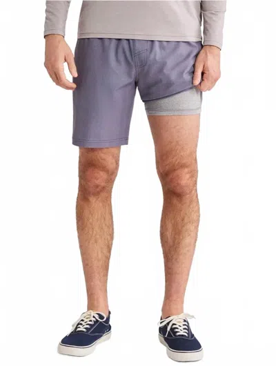 Fair Harbor One Athleisure Short In Dusk Diamond In Purple