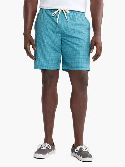 Fair Harbor One Casual Cotton Shorts In Seapine Geo In Blue