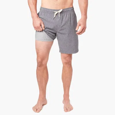 FAIR HARBOR ONE LINED PULL-ON SHORTS IN GREY
