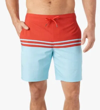Fair Harbor Ozone Board Short In Chili Pepper In Multi
