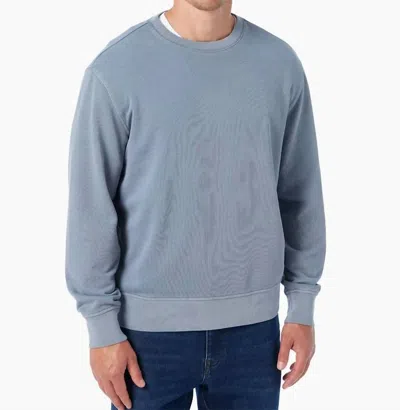Fair Harbor Saltaire Crew Neck Sweatshirt In Maritime In Silver