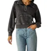 Fair Harbor Saltaire Half Zip Sweater In Black In Black