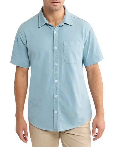 Fair Harbor Saltaire Knit Shirt In Blue