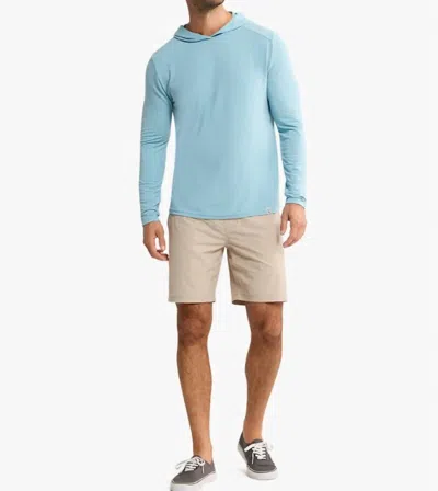 Fair Harbor Seabreeze Lightweight Hoodie In Bay Breeze In Blue