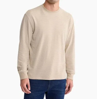 Fair Harbor Sundown Terry Crewneck Sweatshirt In Natural In White