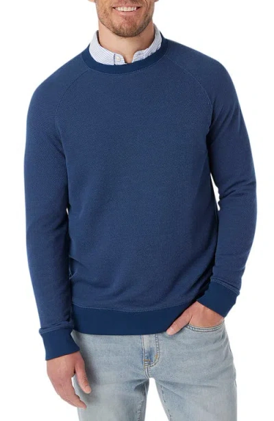Fair Harbor Tailwind Textured Sweatshirt In Blue