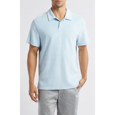 Fair Harbor Terry Cloth Polo In Light Blue