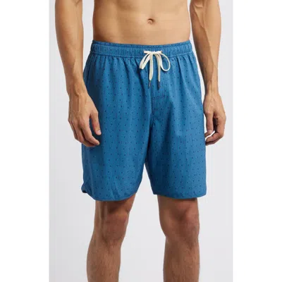 Fair Harbor The Ancho 8" Swim Trunks In Electric Blue Geo