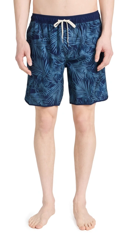 Fair Harbor The Anchor 8" Swim Shorts Grey Floral