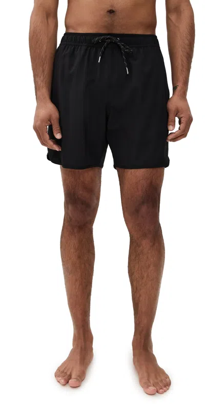 Fair Harbor The Anchor Swim Trunks 6 Black