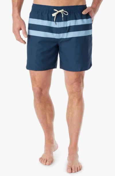 Fair Harbor The Anchor Swim Trunks In Blue