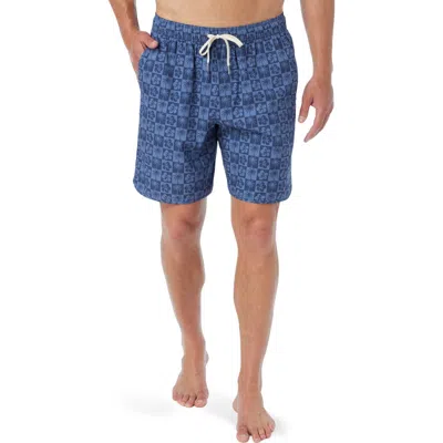 Fair Harbor The Anchor Swim Trunks In Blue
