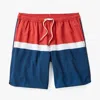 Fair Harbor The Anchor Trunk In Red Colorblock In Multi