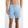 Fair Harbor The Bayberry Swim Trunks In Blue Tiles