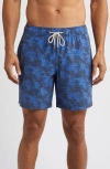 Fair Harbor The Bayberry Swim Trunks In Navy Windy Palms