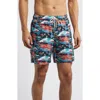 Fair Harbor The Bayberry Swim Trunks In Tropical Peaks