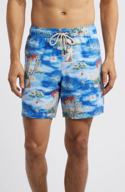 Fair Harbor The Bayberry Water Repellent Swim Trunks In Surf Days