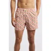 Fair Harbor The Bungalow Water Repellent Swim Trunks In Multi