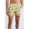 Fair Harbor The Bungalow Swim Trunks In Birds Of Paradise Windsail