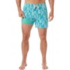 Fair Harbor The Bungalow Water Repellent Swim Trunks In Blue