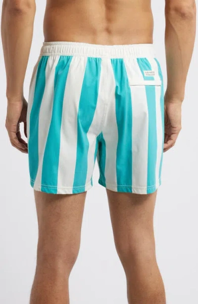 Fair Harbor The Bungalow Water Repellent Swim Trunks In Cabana Stripe