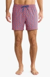 Fair Harbor The Bungalow Water Repellent Swim Trunks In Multi