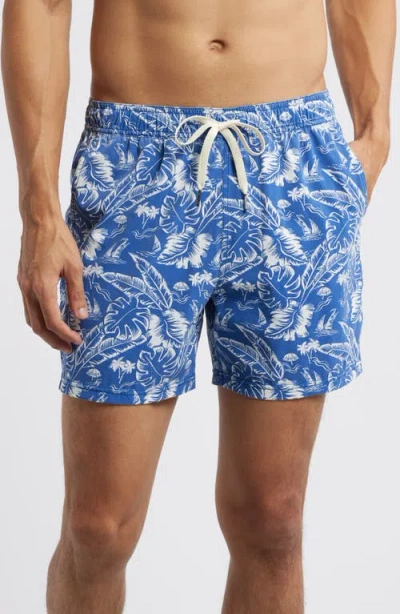 Fair Harbor The Bungalow Water Repellent Swim Trunks In Tropical Seas