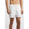 Fair Harbor The Bungalow Water Repellent Swim Trunks In White