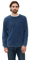 Fair Harbor The Saltaire Crew Neck Sweatshirt Navy In Blue