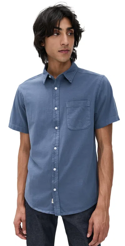 Fair Harbor The Saltaire Short Sleeve Shirt Navy