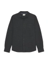 Fair Harbor The Seaside Lightweight Flannel Shirt In Grey