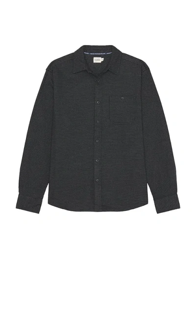 Fair Harbor The Seaside Lightweight Flannel Shirt In Grey