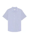Fair Harbor The Seersucker Shirt In 蓝色 & 白色