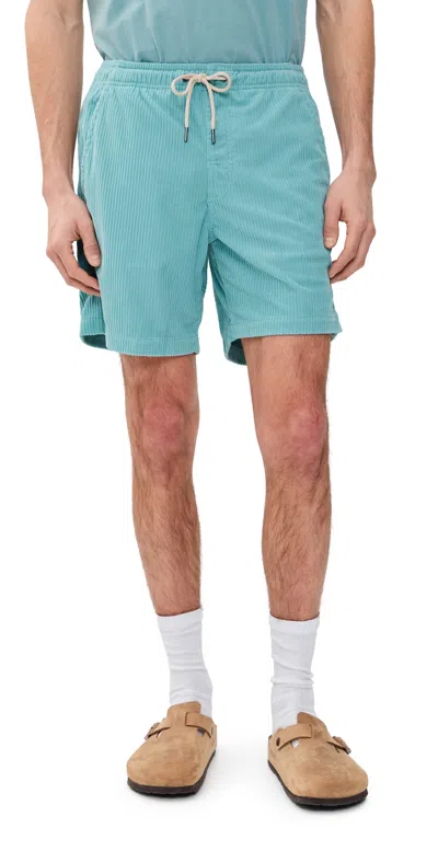 Fair Harbor The Wilder Stretch Corduroy Shorts 7 Bay Blue